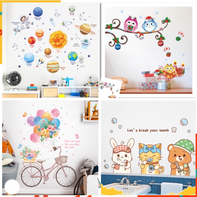 Decal trang trí tường - Decal cho bé với nhiều mẫu cực dễ