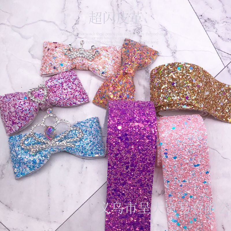 Ruy băng da lấp lánh bản 38mm