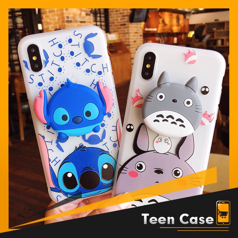 SALE SẬP SÀN - Ốp Lưng Iphone Stick Xanh Lam - Cho Iphone 6 6s 6Plus 6sPlus 7Plus 8Plus X - (Tặng kèm giá đỡ)