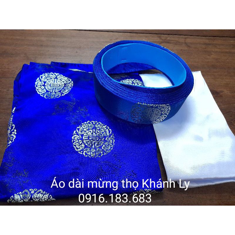 Áo Dài Mừng Thọ+ Quần+ Mấn mừng thọ Khánh Ly