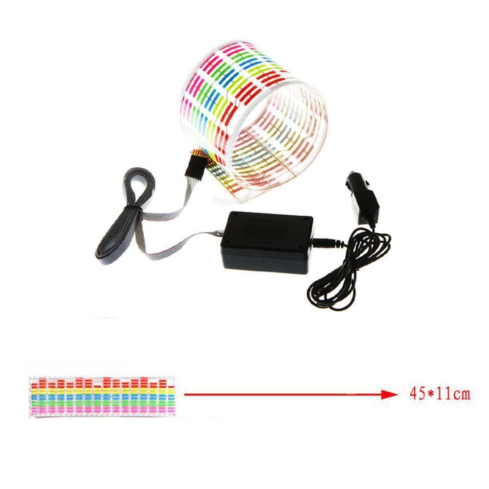 Bộ Cân Bằng Âm Thanh Có Đèn Nhiều Màu Gắn Kính Chắn Gió Xe Hơi