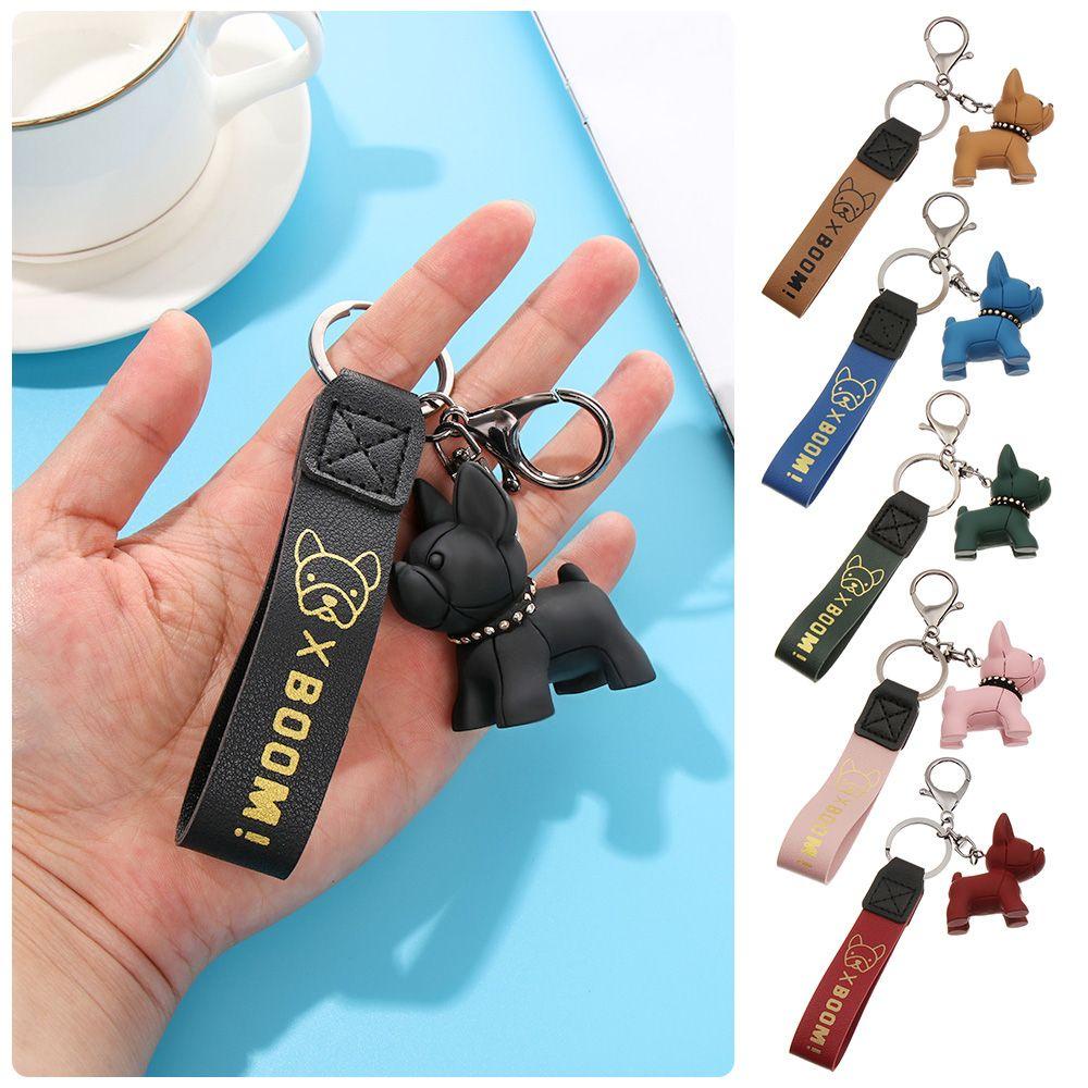 BORAG Móc Khóa Hình Chó Bull Chống Nước Thời Trang
