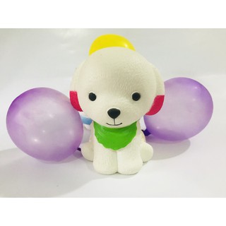 SQUISHY CHÓ TRẮNG siêu kute KHỔNG LỒ ben