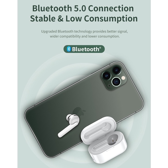 Tai nghe không dây đơn Mono TWS Rockspace EB72 Earphone dành cho iphone samsung xiaomi - Hàng chính hãng có BH