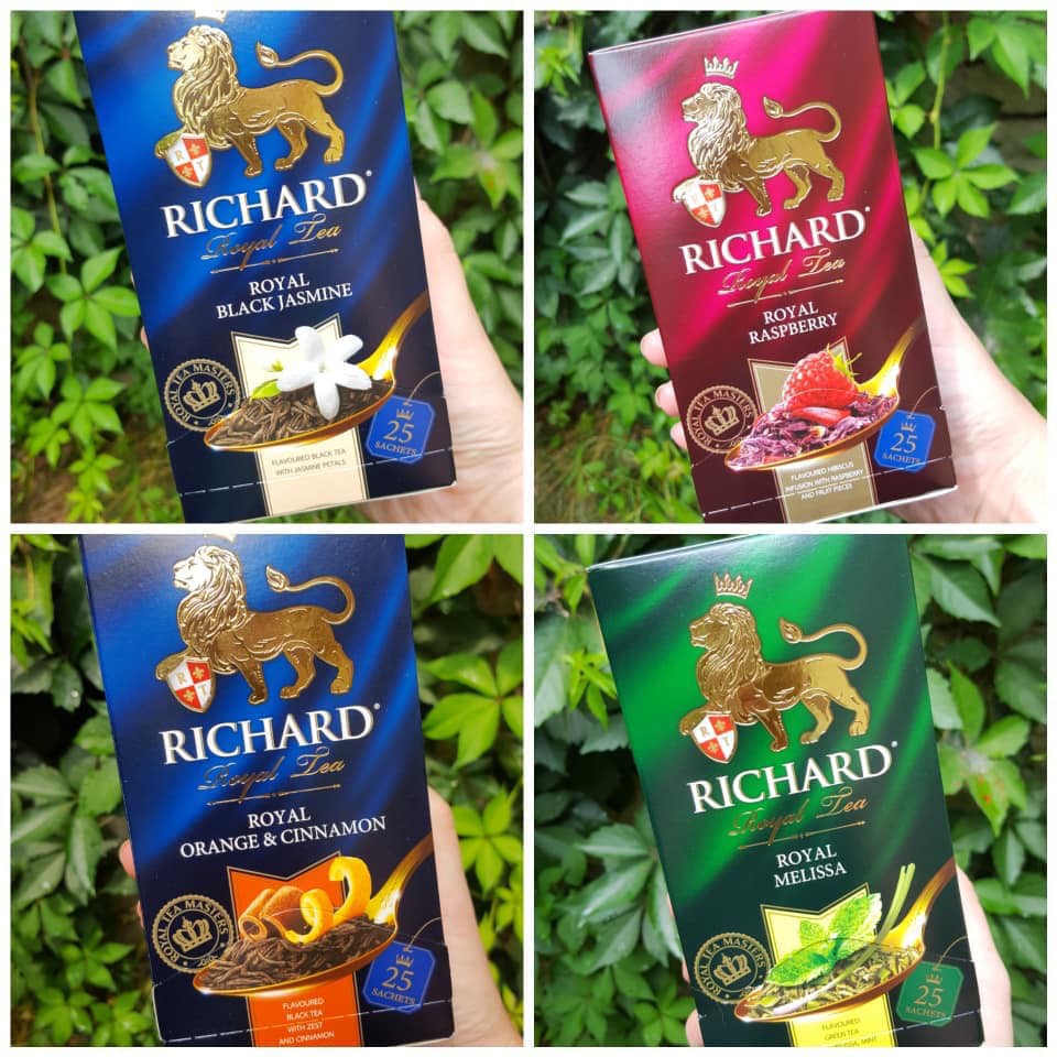 Richard Royal Teabags - Trà hoàng gia Anh, hộp 25 túi lọc bao thiếc