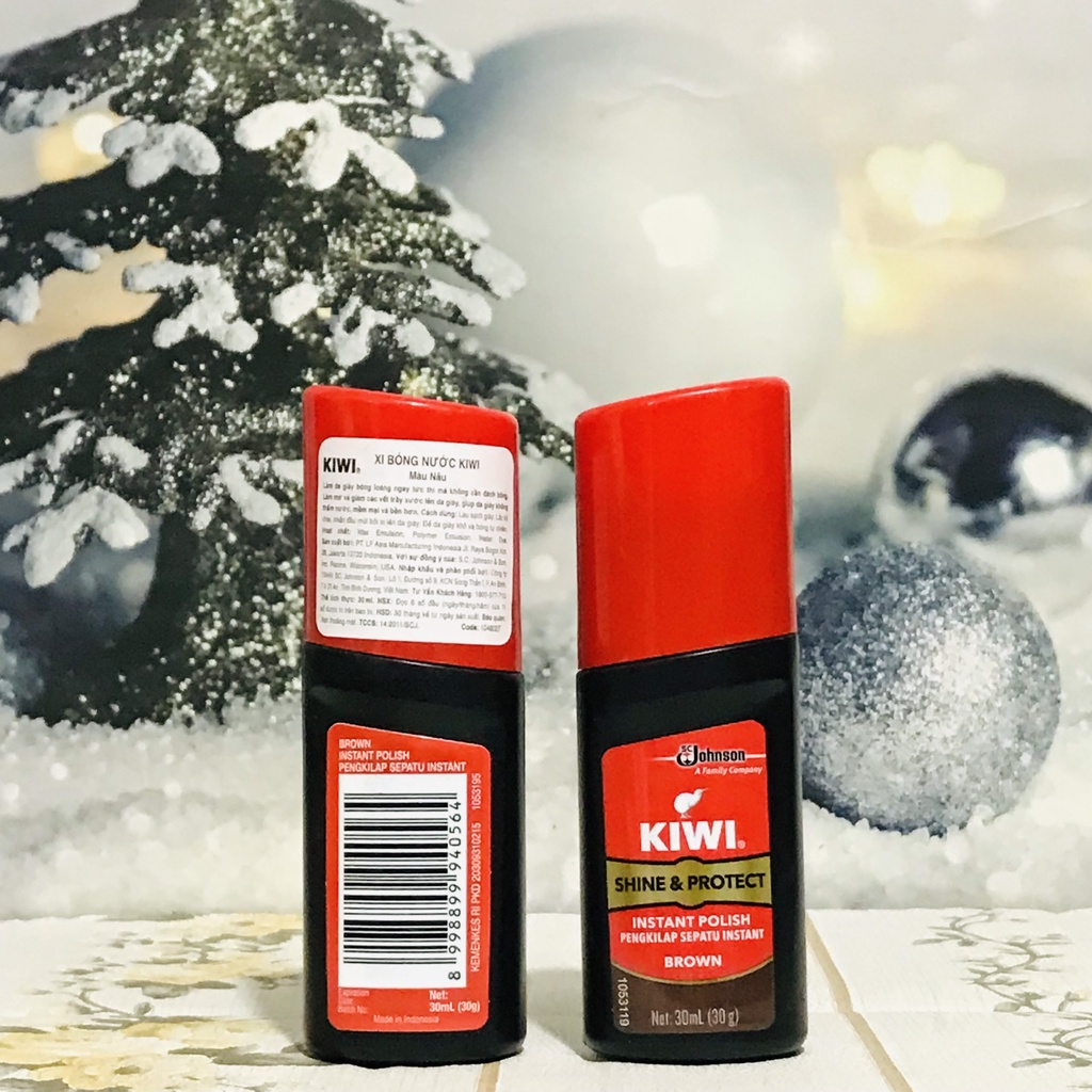 Xi Bóng Nước Kiwi Màu Đen - Nâu 30ml -> 75ml