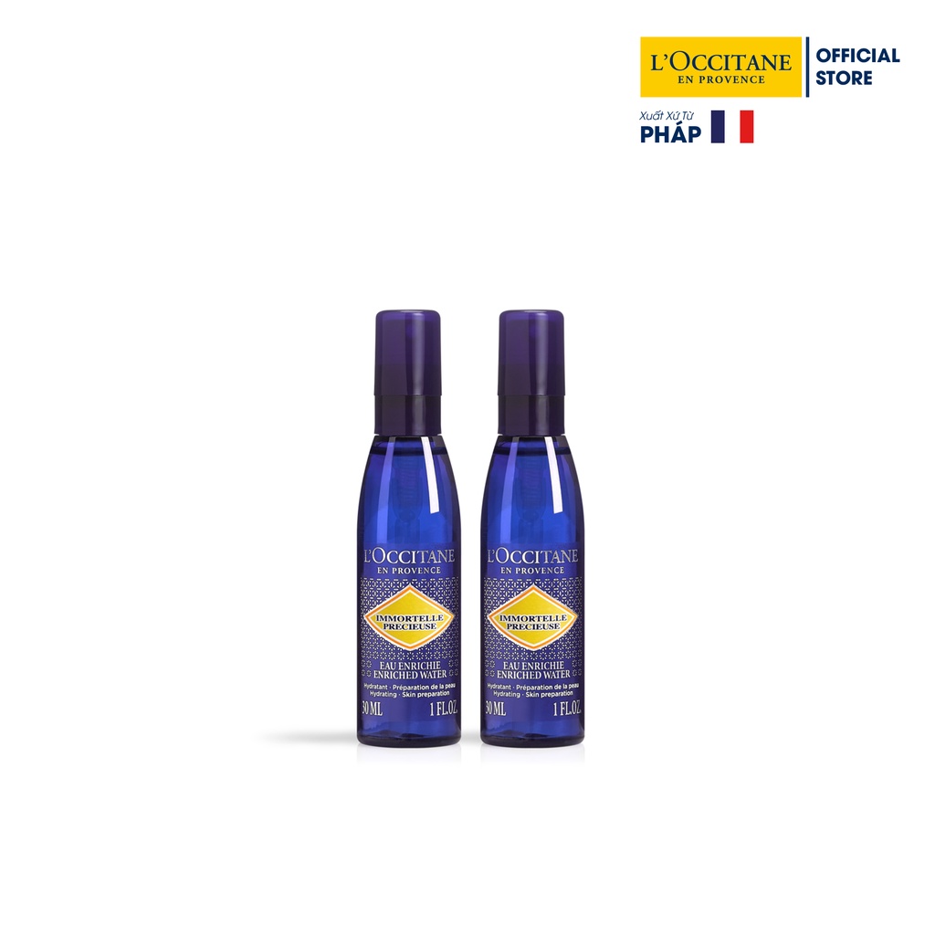 2 Sản Phẩm Nước Cân Bằng L'Occitane Immortelle Precious Enrich Water 30ml