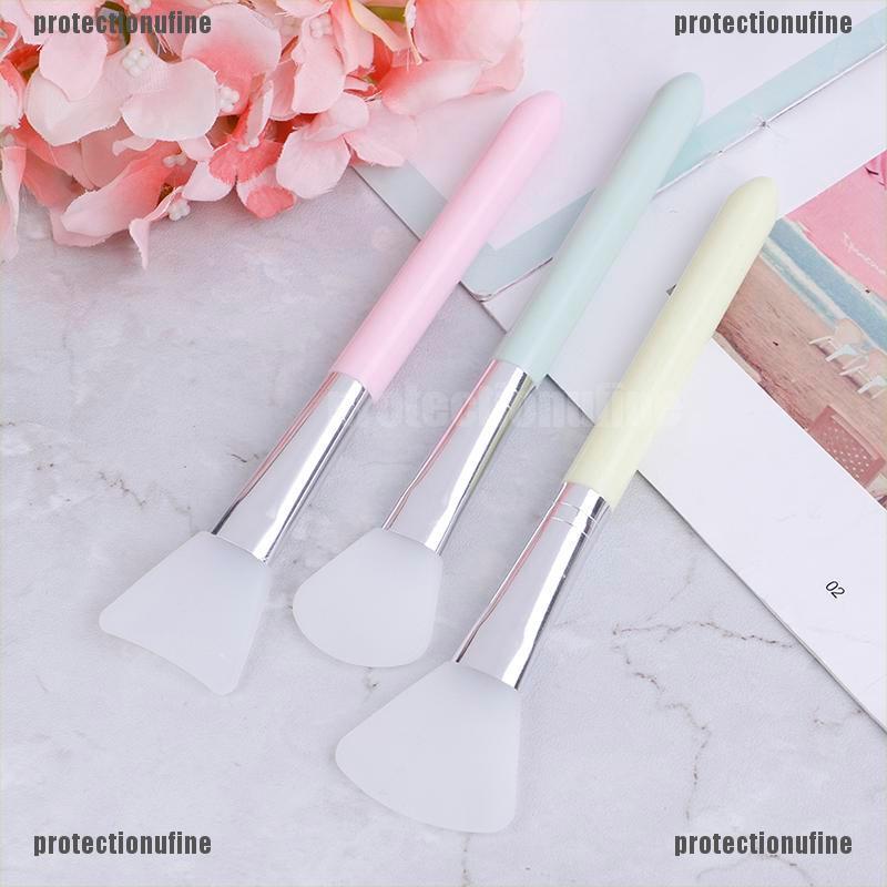 [Bảo Vệ tinh tế♥1 Cọ silicone Phẳng Quét Mặt Nạ Bùn Chăm Sóc Da