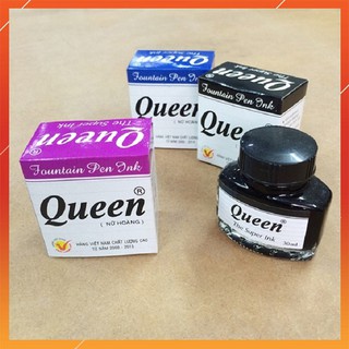 ⏩ Mực bút máy Queen tím - xanh - đen