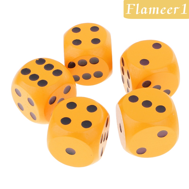 Set 1 / 5 Khối Xúc Xắc D6 Góc Tròn Đồ Chơi Cho Trẻ Em