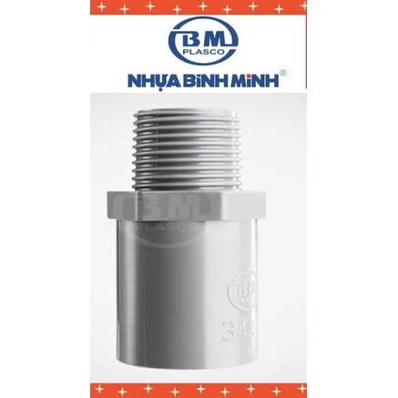 Nối,măng sông răng ngoài PVC Bình Minh