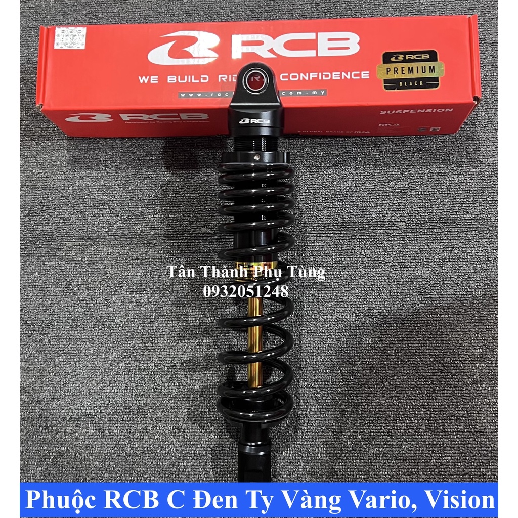 Phuộc RCB C Đen Ty Vàng Vario, Click, Vision