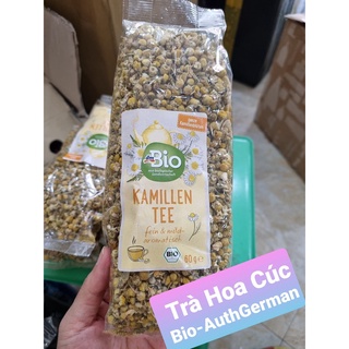 Trà hoa cúc hữu cơ nguyên bông dm bio - hàng đức chính hãng
