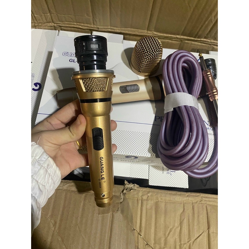 Micro GUANG LE GL-9000 mic có dây Micro có dây hát Karaoke Cực HayGiá Tốt - Micro Karaoke
