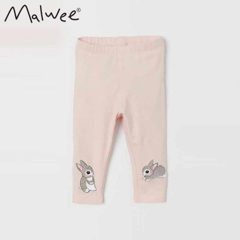 Quần legging bé gái Malwee gấu thỏ