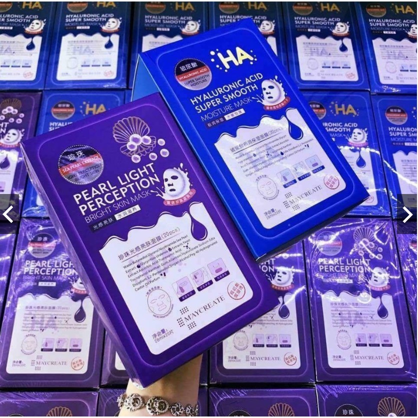 Hộp 20 miếng mặt nạ HA Maycreate nội địa Trung | Thế Giới Skin Care