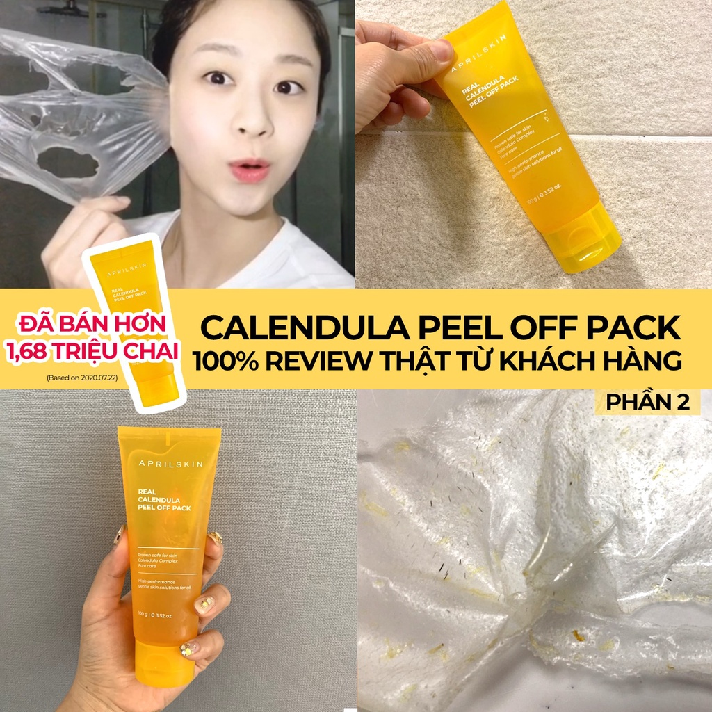 Mặt Nạ Lột Tẩy Tế Bào Chết APRILSKIN Real Calendula Peel Off Pack 100g