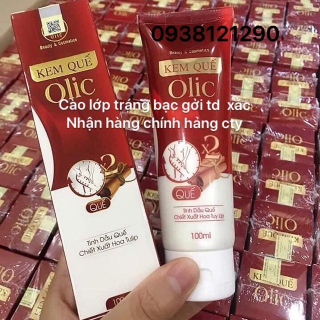 KEM TAN MỠ OLIC - KEM QUẾ - GEL SĂN CHẮC QUẾ 100G CHÍNH HÃNG - DATE MỚI