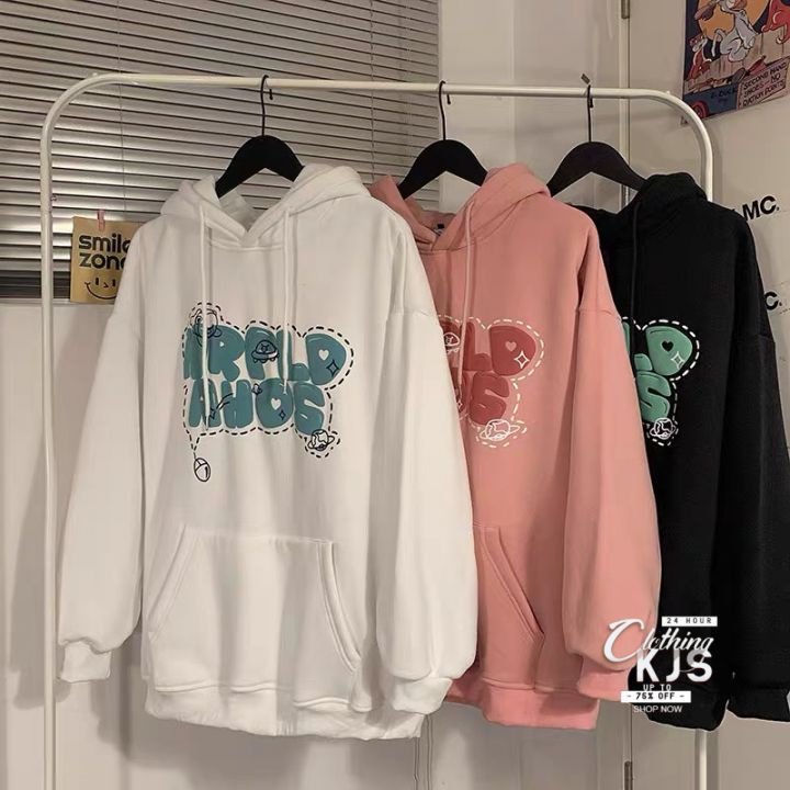 Áo Khoác Nỉ Nam Nữ - Áo Hoodie Lót Nỉ Bông KJS Clothing Dáng Rộng Unisex Hàn Quốc AHD01 | BigBuy360 - bigbuy360.vn