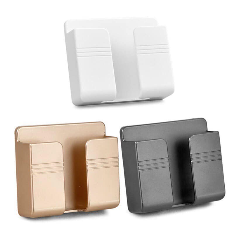 Giá Dán Tường Để Điện Thoại,Remote Điều Khiển,Ổ Cắm,Giá Đỡ Sạc Điện Thoại Treo Tường Kệ Đựng Đồ Dán Tường Đa Năng