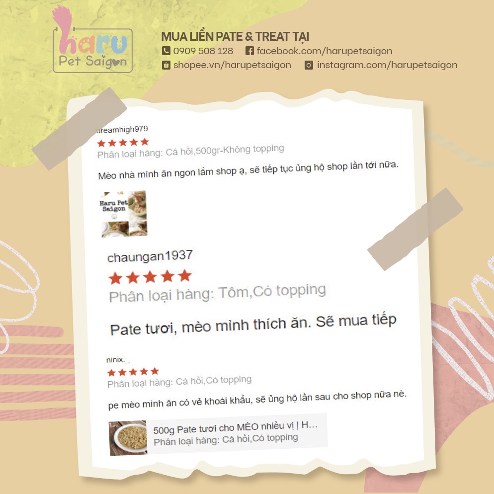 550g Pate tươi cho MÈO nhiều vị (Q. Phú Nhuận)