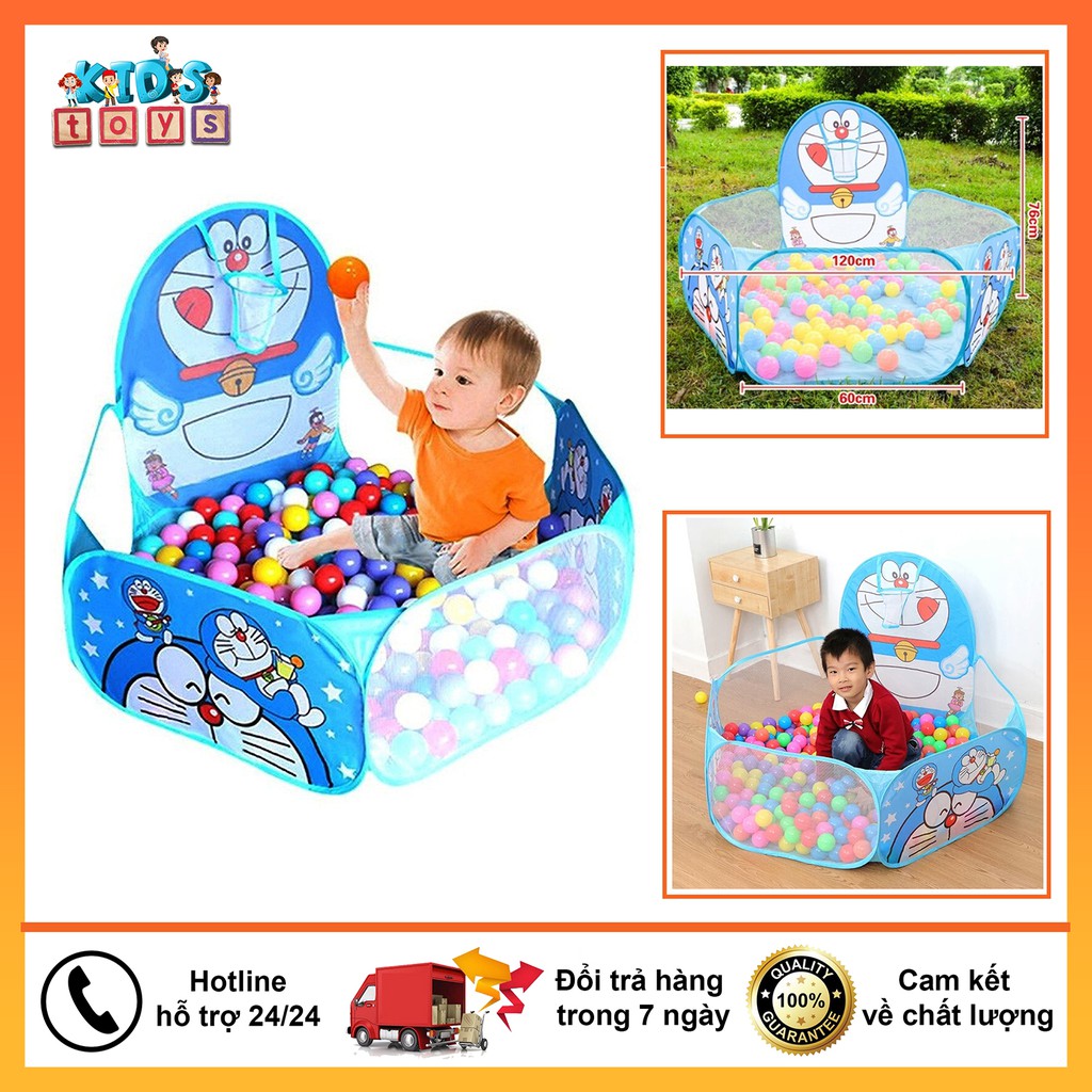 Nhà bóng gấp gọn tự bung tiện lợi Tặng kèm 25 banh đi kèm lều chất liệu vải dù chống thâm nước