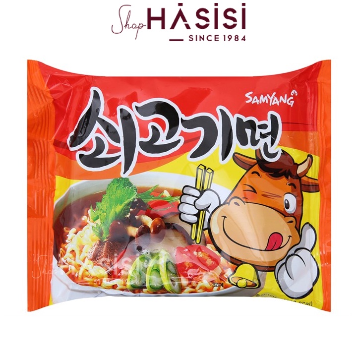 Mì Cay Bò Hàn Quốc SAMYANG 600g~725g (5 Gói)