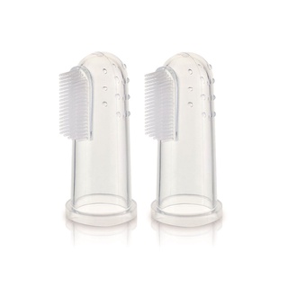 Bàn chải đánh răng xỏ ngón silicon siêu mềm