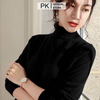 Áo len tơ cổ lọ qccc pk81 siêu mềm mịn, siêu ấm, chính hãng pk's house