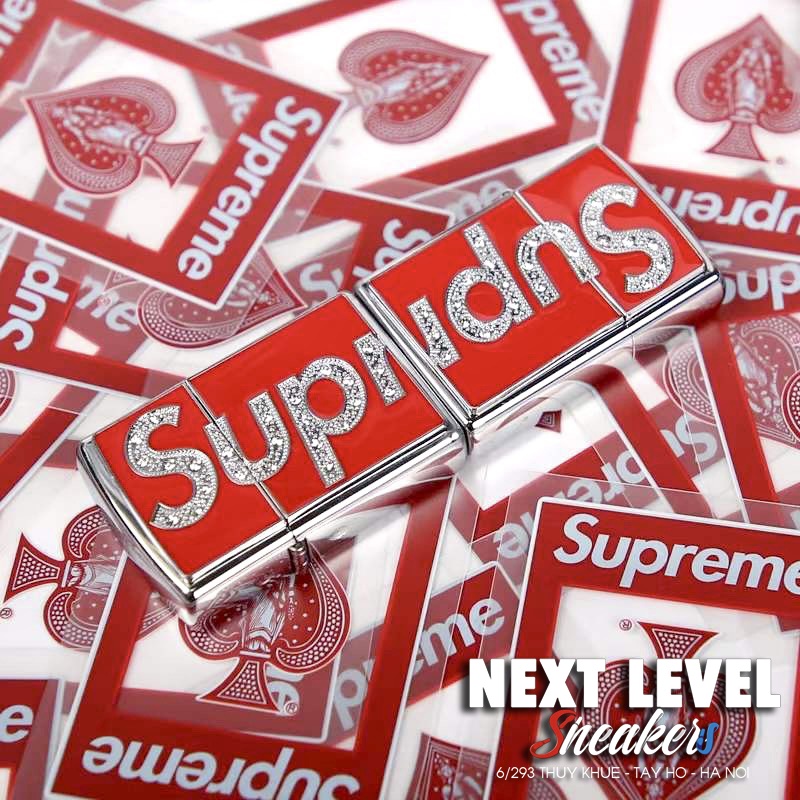 Vỏ Đựng Bật Supreme Swarovski Zip SS21