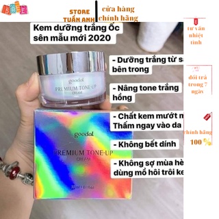 Kem Ốc Sên Trắng Da Goodal Premium Snail Tone Up Cream 30ml Hàn Quốc 🐌