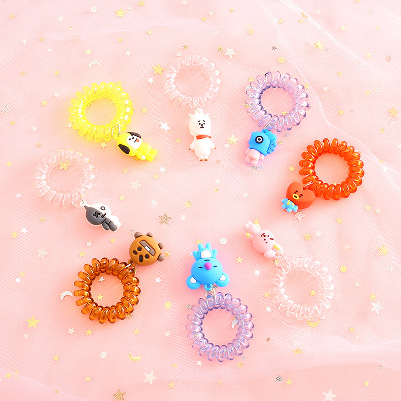 Dây Buộc Tóc Lò Xo Hình  Dễ Thương BTS