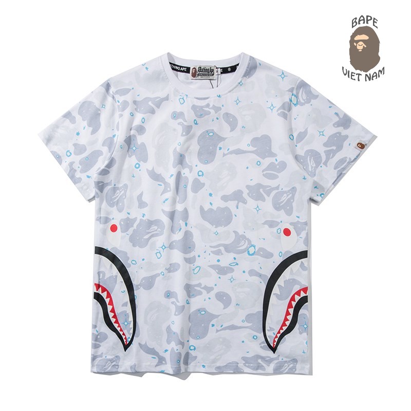 [Ảnh thật + FREESHIP] Tee Bape Galaxy Doublue Shark , Áo thun Bape Cá mập Áo phông Bape Cá Ngáo | BigBuy360 - bigbuy360.vn