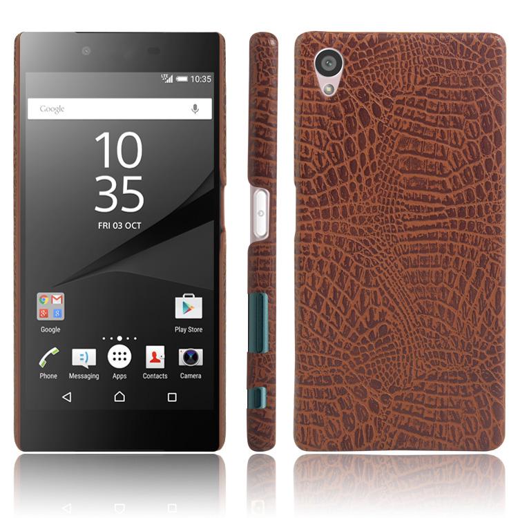 Ốp Lưng Da Họa Tiết Da Cá Sấu Cao Cấp Cho Sony Z6 Z5 Z4 Z3 Mini Plus