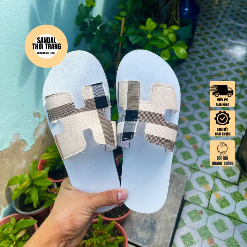 Dép cặp đôi nam nữ, sandalthoitrang nam quai kẹp nữ quai ngang chữ H giá rẻ full size 30-44 nam nữ