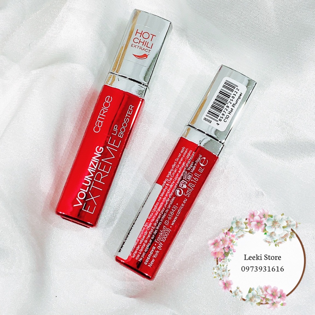 DATE 7/12/2023 Son Dưỡng Bóng Catrice Volumizing Extreme Lip Booster:#010 Hot Plumper 5ml