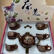 BỘ ẤM TÁCH TRÀ NHẬT 6 ly CAO CẤP SIÊU CUTE - BỘ ẤM CHÉN UỐNG TRÀ Có hộp làm quà tặng