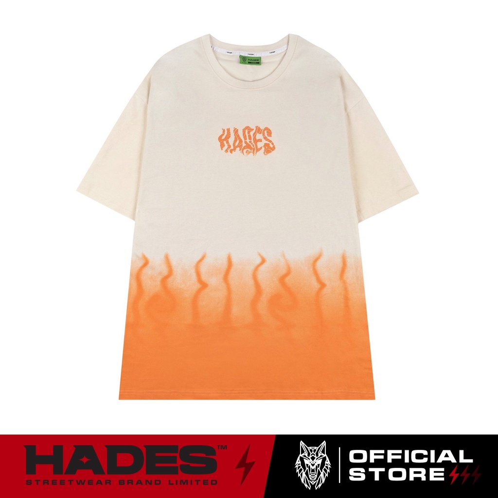 Áo Thun Tay Lỡ Unisex FLAME GRADIENT 100% Cotton - HADES Brand Chính Hãng