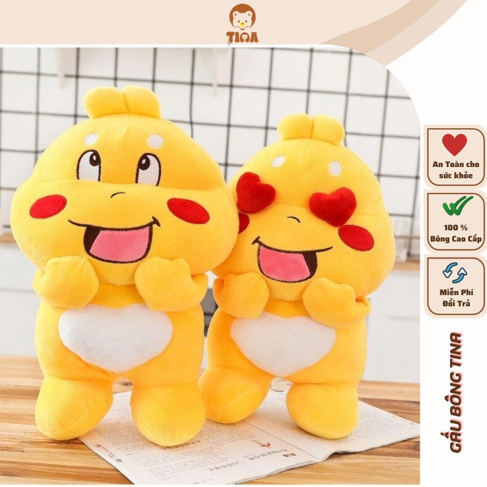 Gấu bông ôm qoobee ong vàng thú nhồi bông cute cho bé kích thước 35cm 50cm 60cm