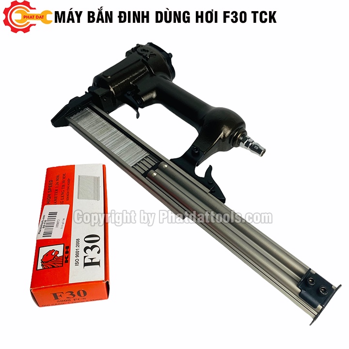 Máy Bắn Đinh Gỗ Hơi F30-TCK  - Bắn mạnh, Nhả đinh liên tục - Tặng hộp 5000 đinh gỗ F30 - Bảo Hành Toàn Quốc 6 Tháng
