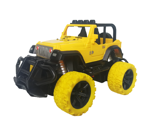 Xe ô tô đồ chơi địa hình điều khiển từ xa Mini Car OFF ROAD màu vàng chạy pin cho bé