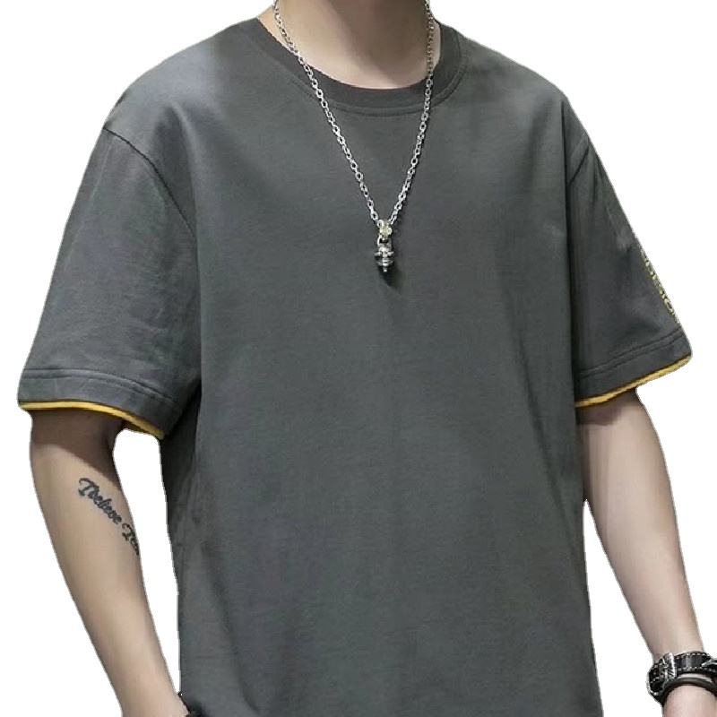 Áo Thun Tay Lỡ Dáng Rộng Thời Trang Hàn Quốc Cho Nam Size M-3XL