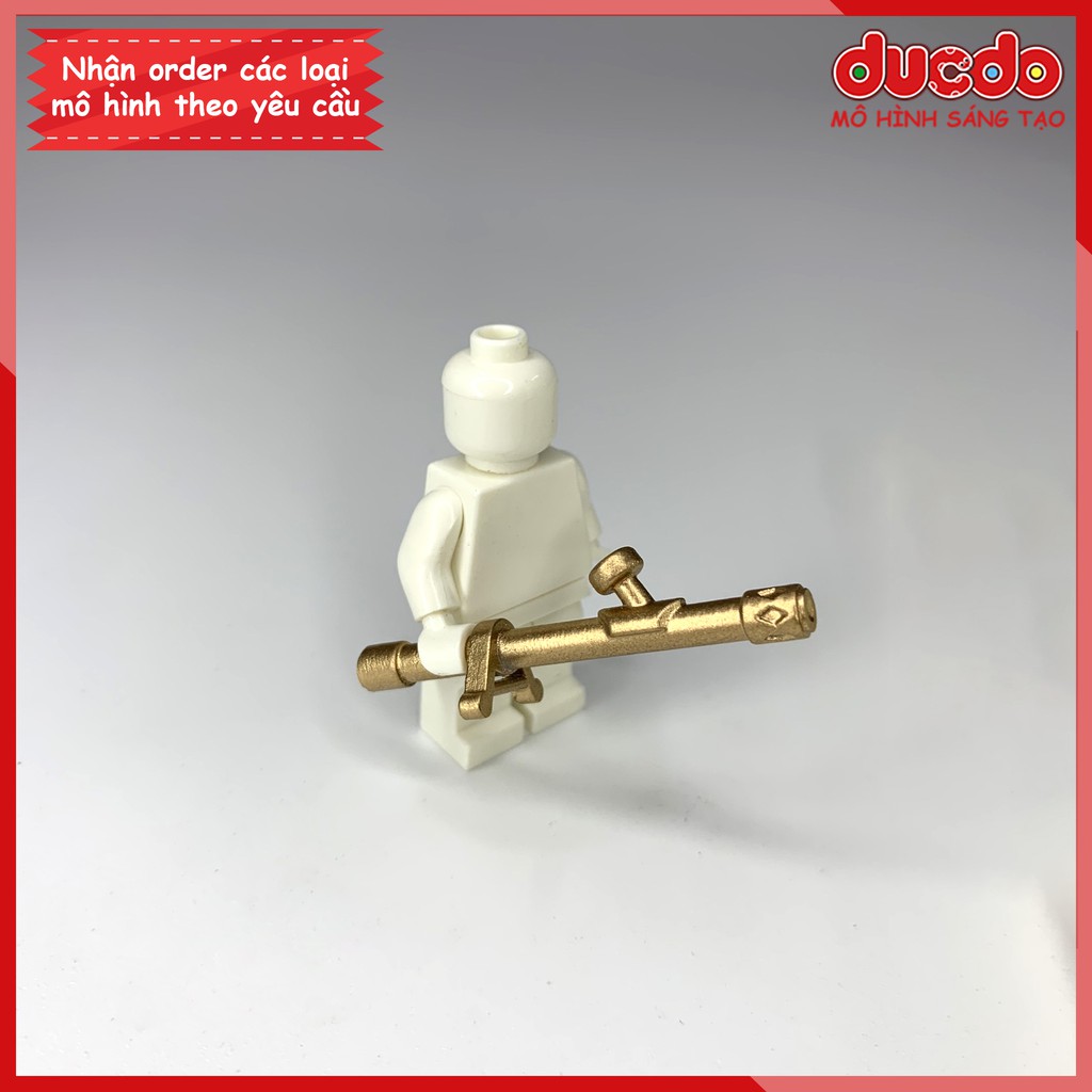 Phụ kiện trang bị điếu cày in 3D sơn vàng - Đồ chơi Lắp ghép Mini Minifigures Army Mô hình MOC Ninjago