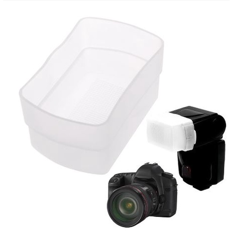 Nắp vòm khuếch tản sáng đèn flash Omni bounce Cho đèn Godox V860II, TT685, TT600 Canon 580EX 580EXII