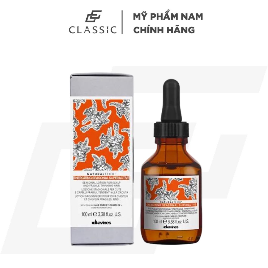 Tinh chất dưỡng tóc Davines Energizing Superactive 100ml