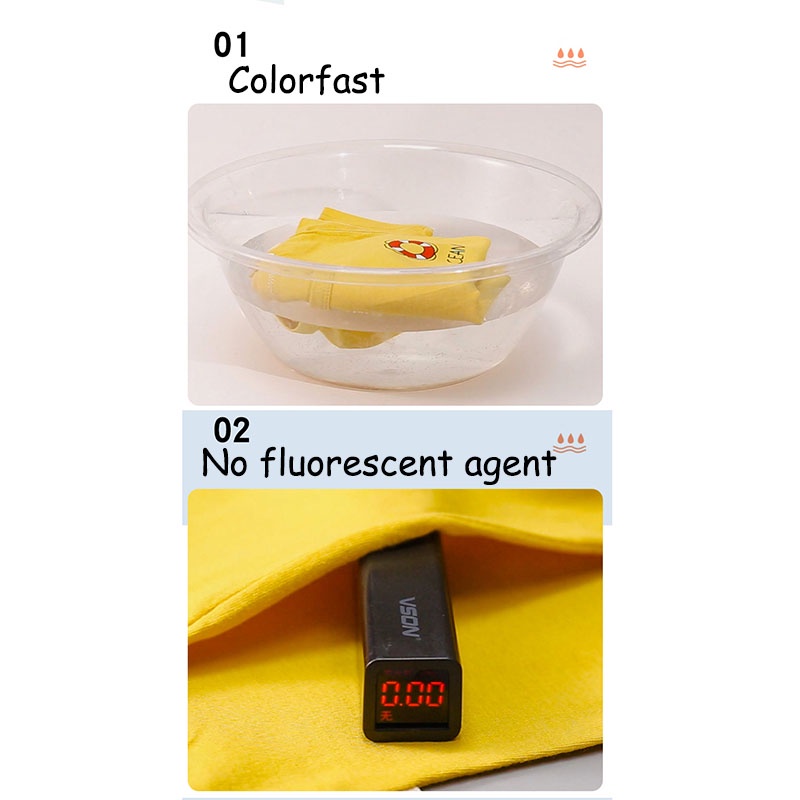 Bộ đồ thun cotton SANITKUN gồm áo tay ngắn và quần dài in hình hoạt hình phong cách Hàn Quốc cho bé
