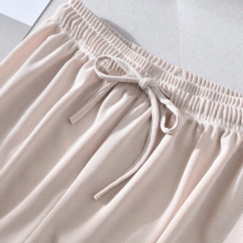 QUẦN ỐNG RỘNG cotton tăm mềm mát cao cấp