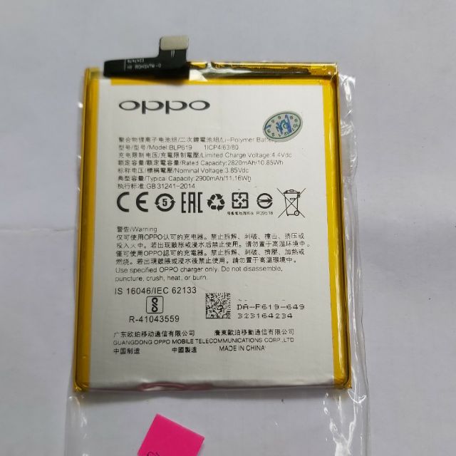 Pin oppo neo 9S / A39 ( BLP619) xịn bảo hành 6 tháng