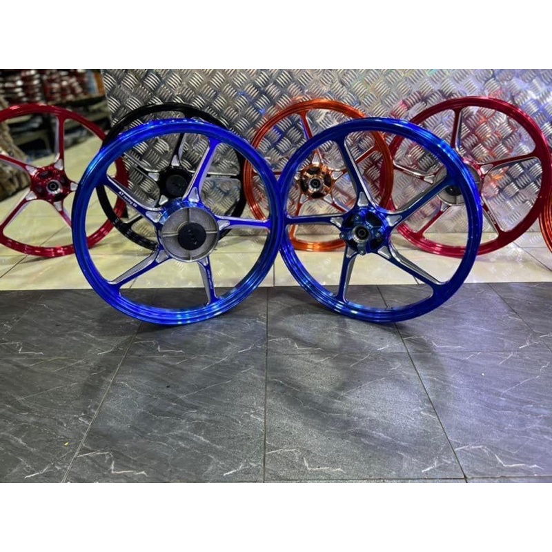 Mâm AT Racing 5 cây cnc chéo dành cho tất cả các dòng xe Honda có thắng đĩa trước