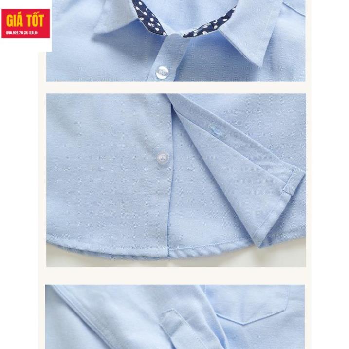 Áo sơ mi trắng cho bé trai   ☑️ Quần áo cho bé trai 6 tuổi size đại 30kg 35kg